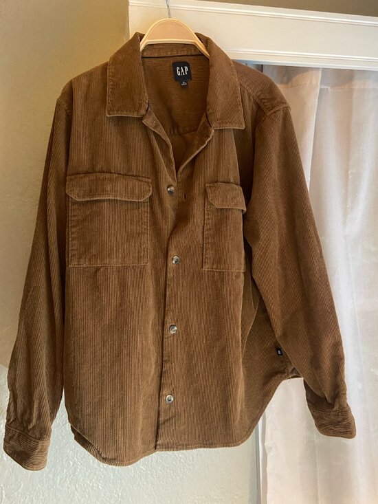GAP Other - GAP corduroy mens brown button up